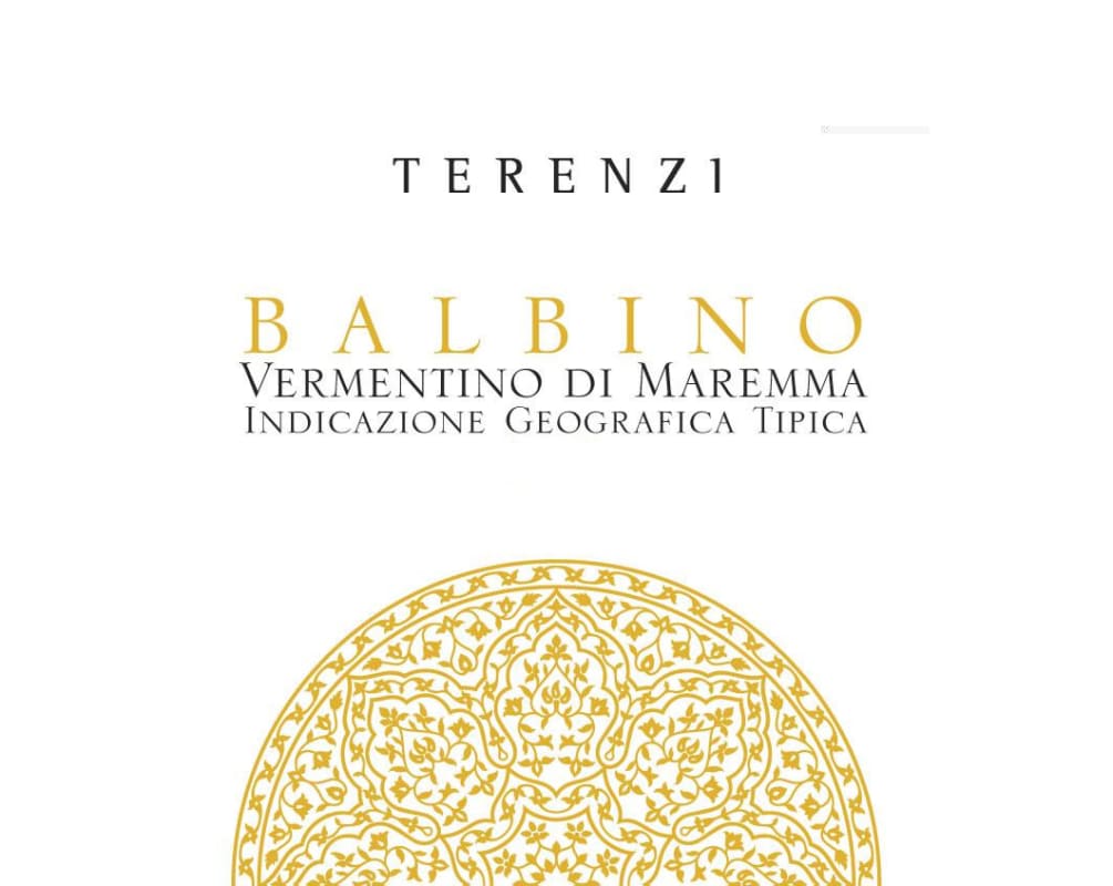 Terenzi Maremma Toscana Balbino Vermentino 2015 Front Label
