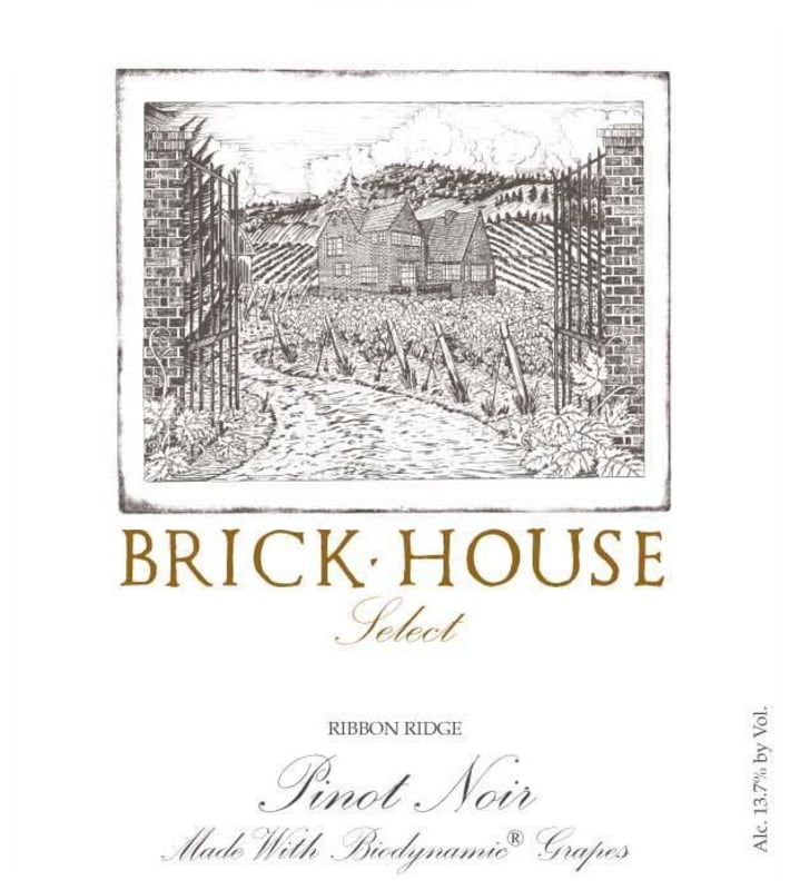 Brick House Select Pinot Noir 2010 Front Label