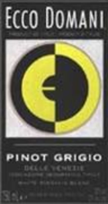Ecco Domani Pinot Grigio Maso Canali 1999 Front Label