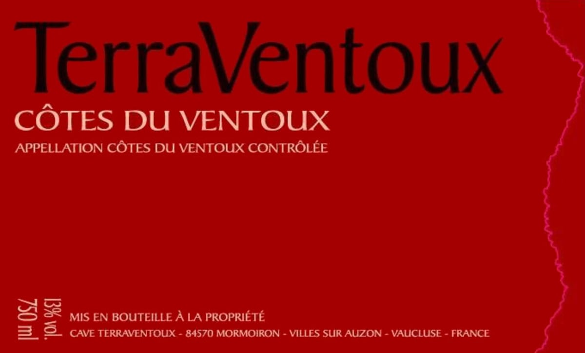 Terra Ventoux Ventoux 2008 Front Label