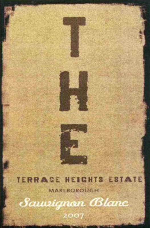 Terrace Heights Estate Sauvignon Blanc 2007 Front Label