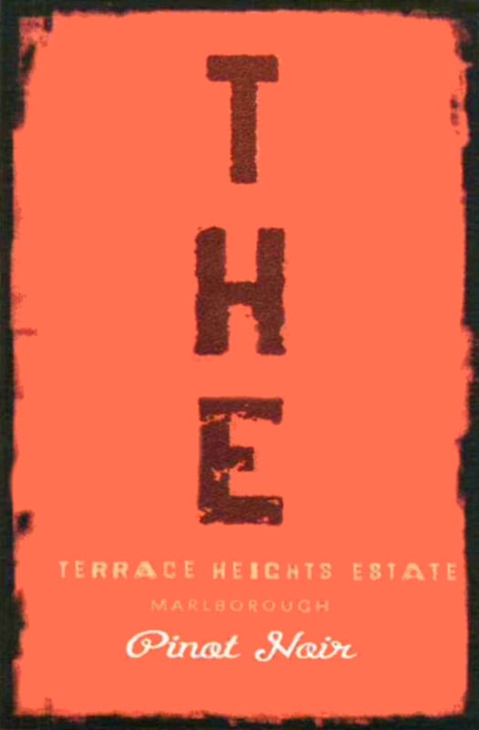Terrace Heights Estate Pinot Noir 2008 Front Label