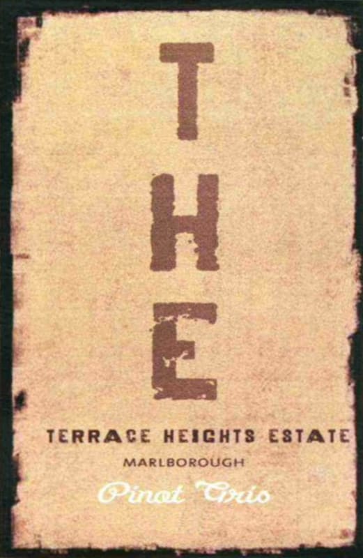Terrace Heights Estate Pinot Gris 2010 Front Label