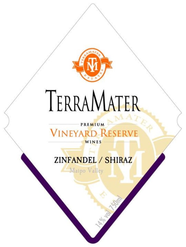 TerraMater Vineyard Reserve Zinfandel/Shiraz 2014 Front Label