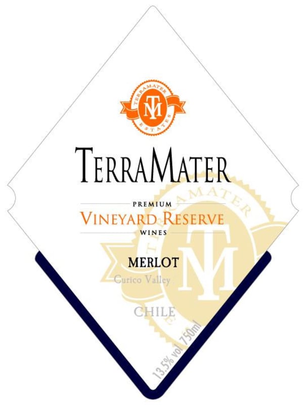 TerraMater Vineyard Reserve Merlot 2014 Front Label