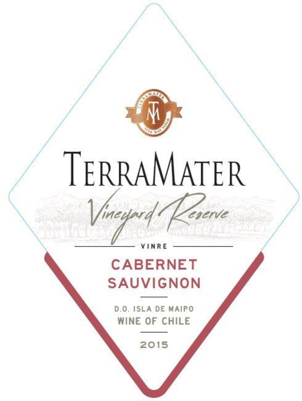 TerraMater Vineyard Reserve Cabernet Sauvignon 2015 Front Label