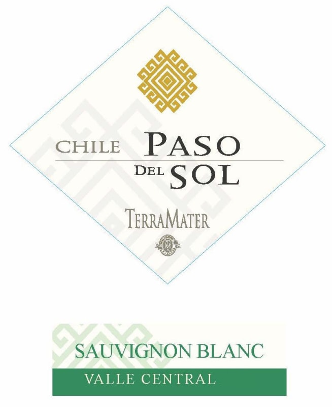 TerraMater Paso del Sol Sauvignon Blanc 2013 Front Label
