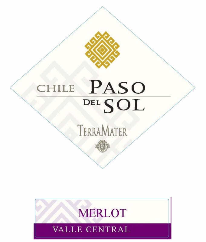 TerraMater Paso del Sol Merlot 2014 Front Label