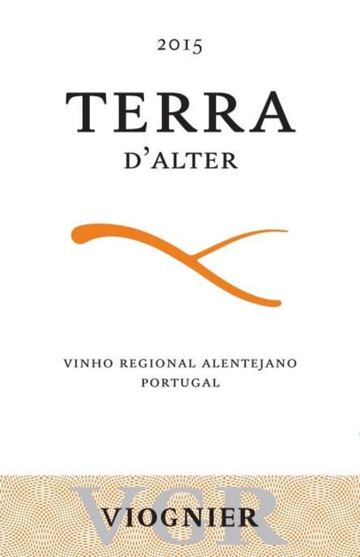 Terras d'Alter Viognier 2015 Front Label