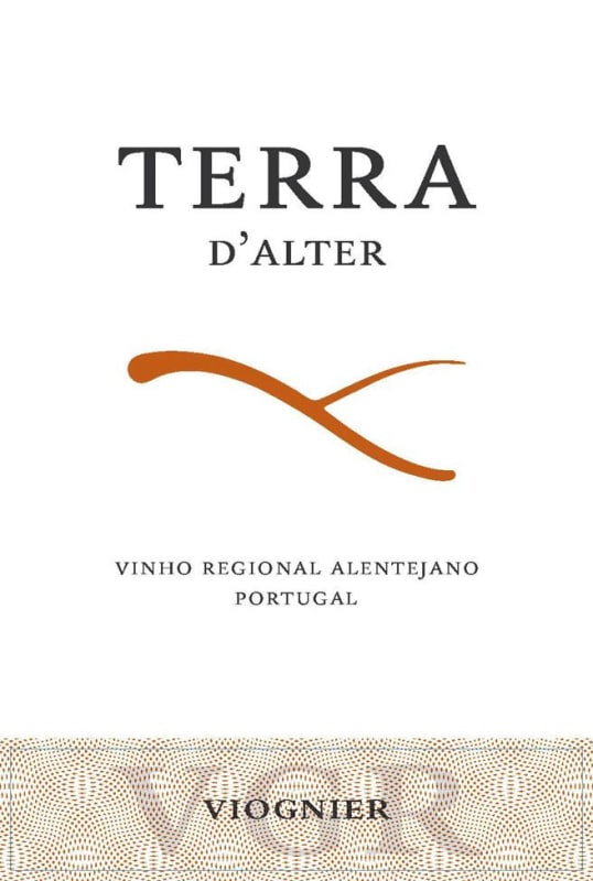 Terras d'Alter Viognier 2012 Front Label