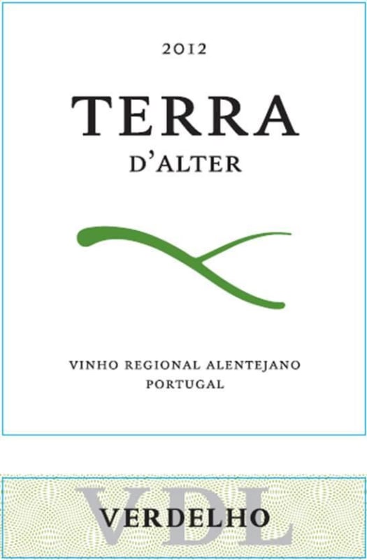 Terras d'Alter Verdelho 2012 Front Label