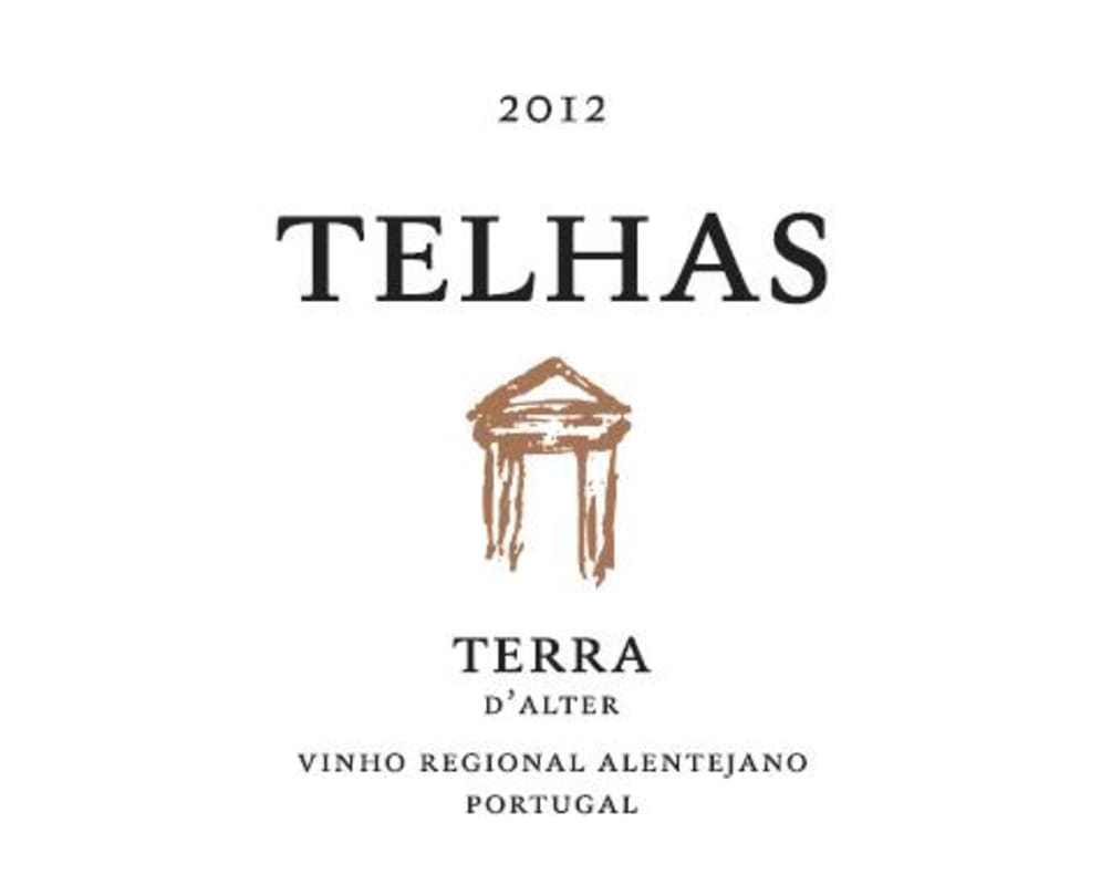 Terras d'Alter Telhas Branco 2012 Front Label