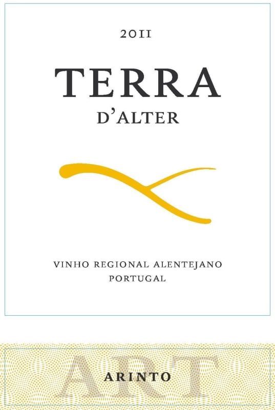 Terras d'Alter Arinto 2011 Front Label