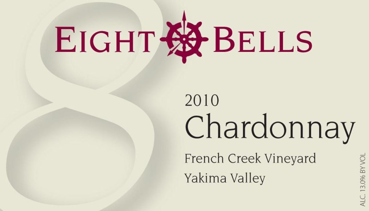 Eight Bells Winery French Creek Vineyard Chardonnay 2010 Front Label