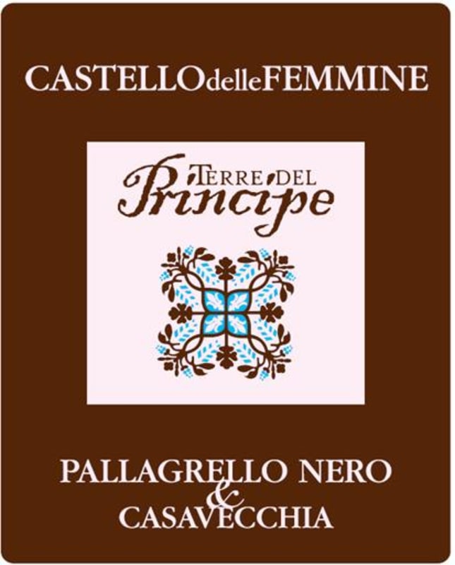 Terre del Principe Castello le Femmine Pallagrello Nero Casavecchia 2011 Front Label