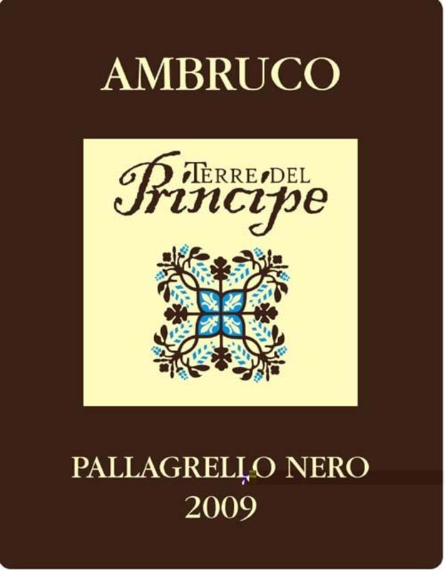Terre del Principe Ambruco Pallagrello Nero 2009 Front Label