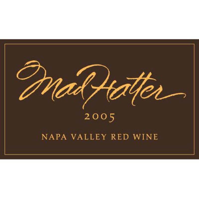Amulet Estate Mad Hatter Red 2005 Front Label