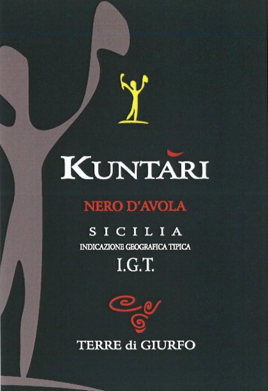 Terre di Giurfo Kuntari Nero d'Avola 2012 Front Label