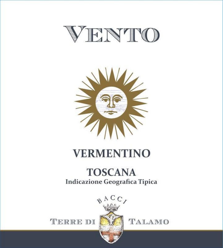 Terre di Talamo Toscana Vento Vermentino 2015 Front Label