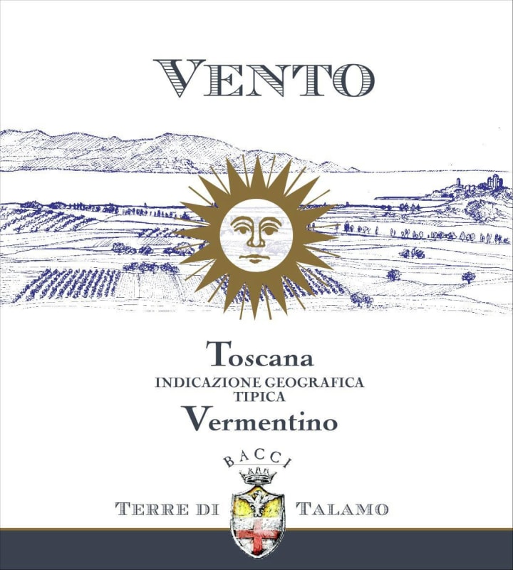 Terre di Talamo Toscana Vento Vermentino 2013 Front Label
