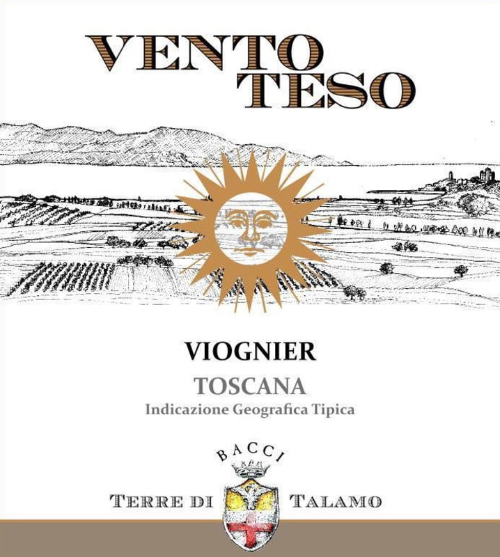 Terre di Talamo Toscana Vento Teso Viognier 2015 Front Label