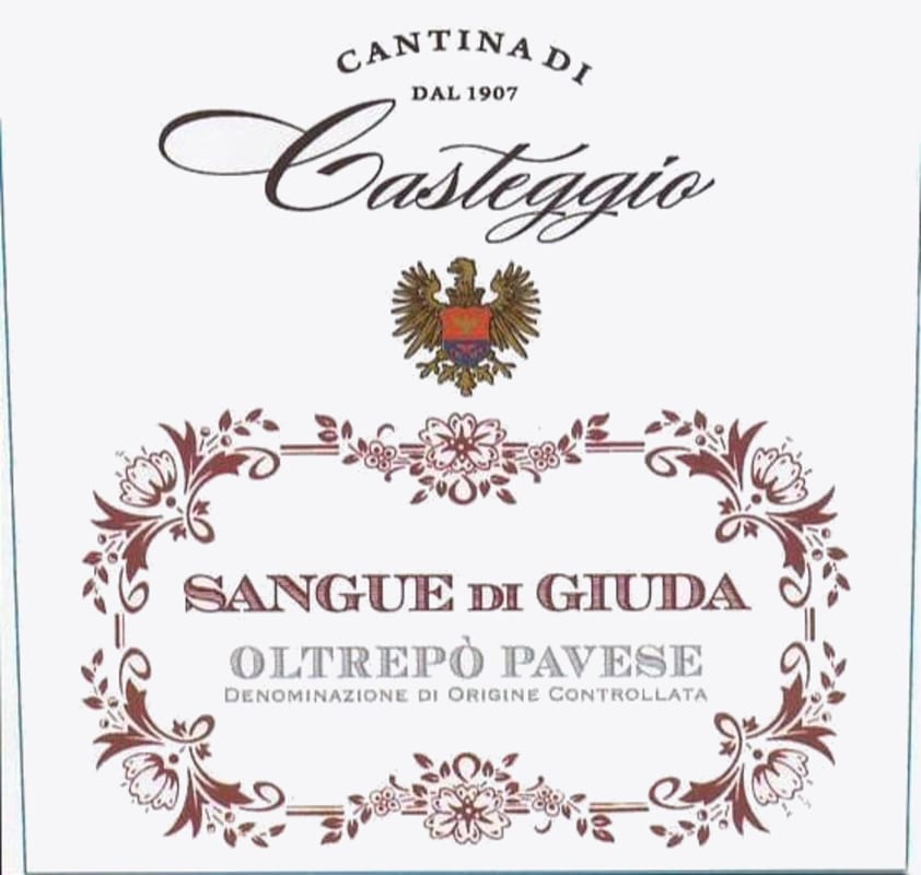 Terre d'Oltrepo Sangue di Giuda Oltrepo Pavese Cantina di Casteggio 2014 Front Label