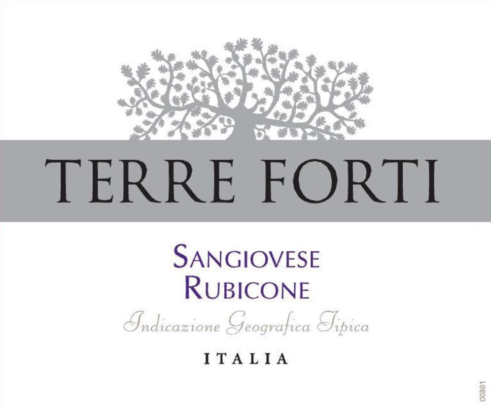 Terre Forti Rubicone Sangiovese 2012 Front Label