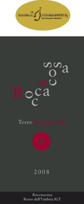 Terre Margaritelli Umbria Roccascossa 2015 Front Label