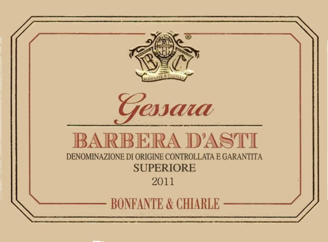 Terre Miroglio srl Bonfante & Chiarle Gessara Superiore 2011 Front Label