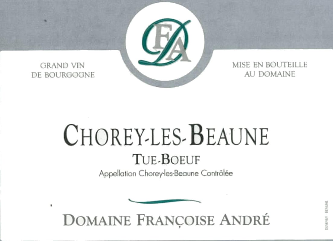 Francoise Andre Chorey-les-Beaune Tue-Boeuf 2013 Front Label