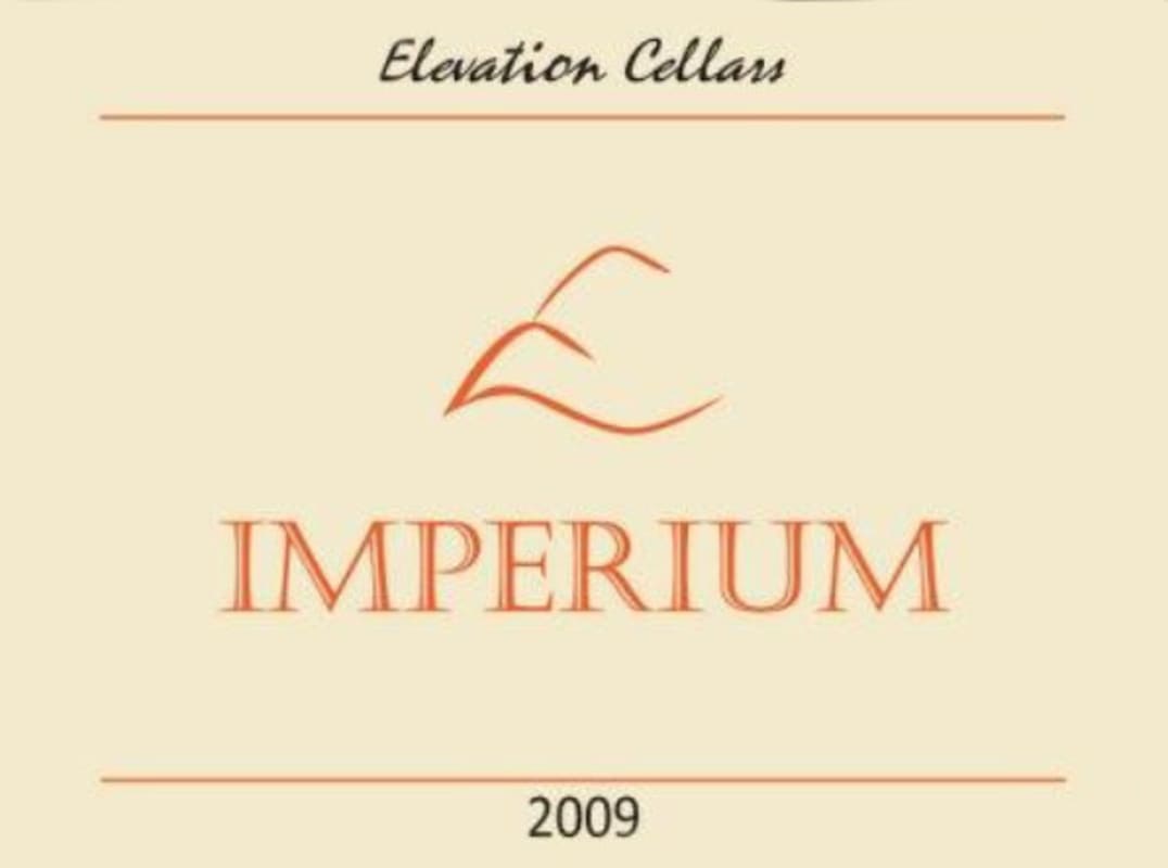 Elevation Cellars Imperium Riesling 2009 Front Label
