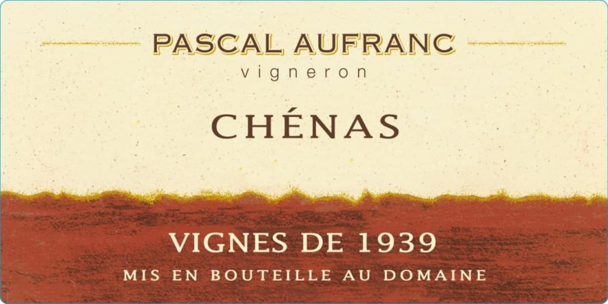 Terroirs Originels Chenas Vignes de 1939 2014 Front Label