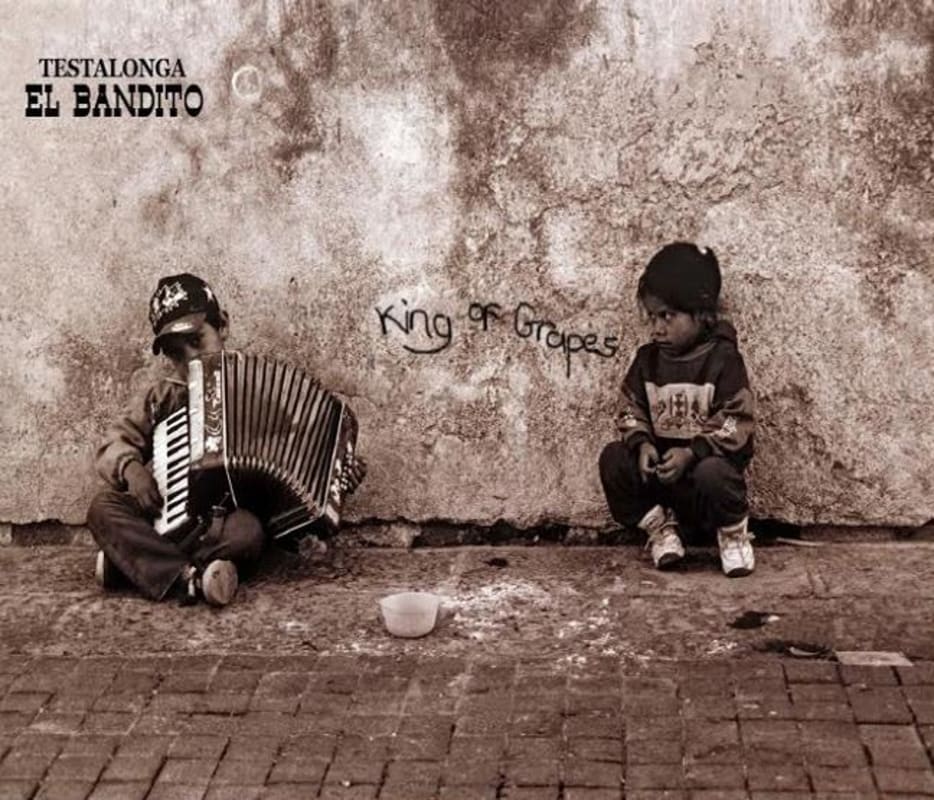 Testalonga El Bandito King of Grapes 2015 Front Label