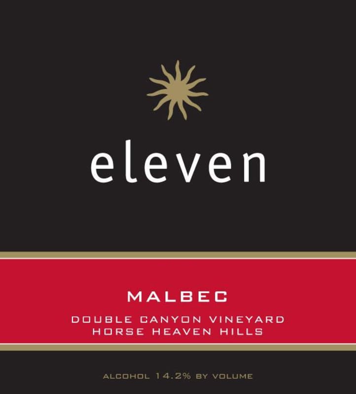 Eleven Winery Double Canyon Vineyard Malbec 2014 Front Label