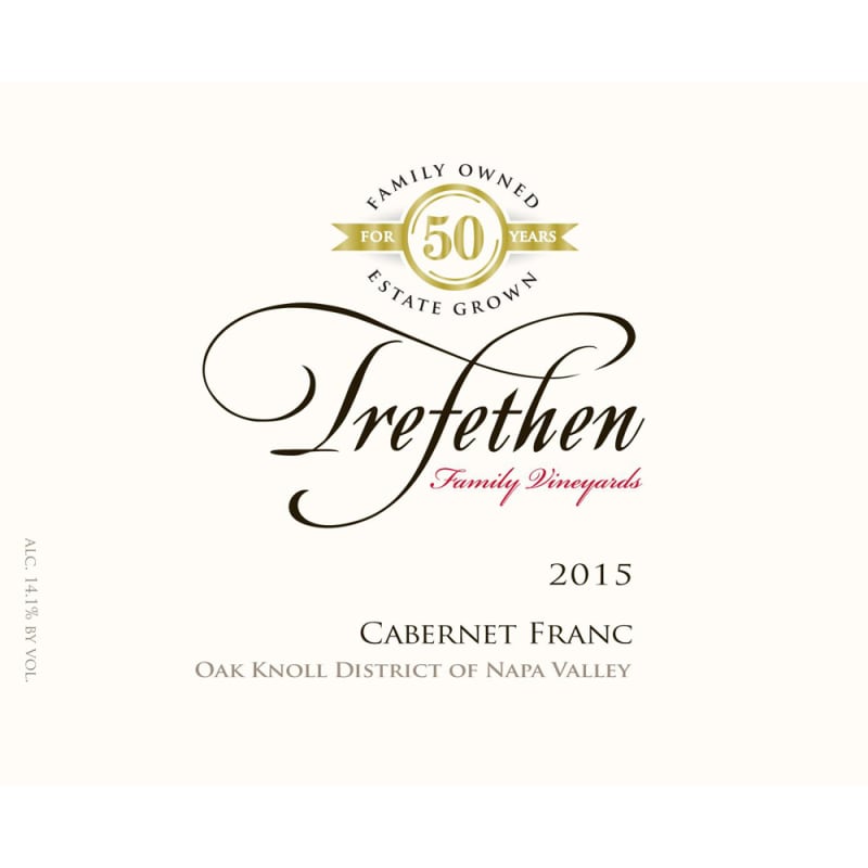 Trefethen Estate Cabernet Franc 2015 Front Label