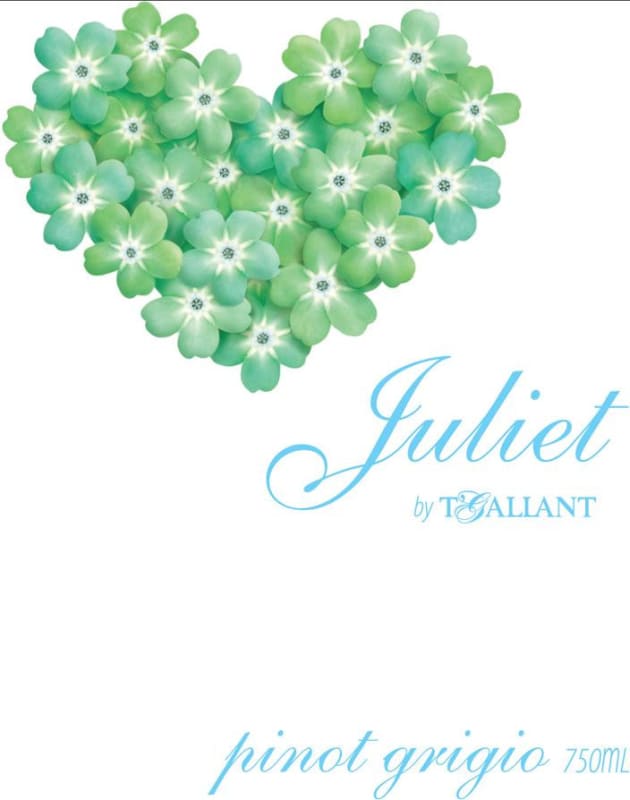 T'Gallant Juliet Pinot Grigio 2011 Front Label