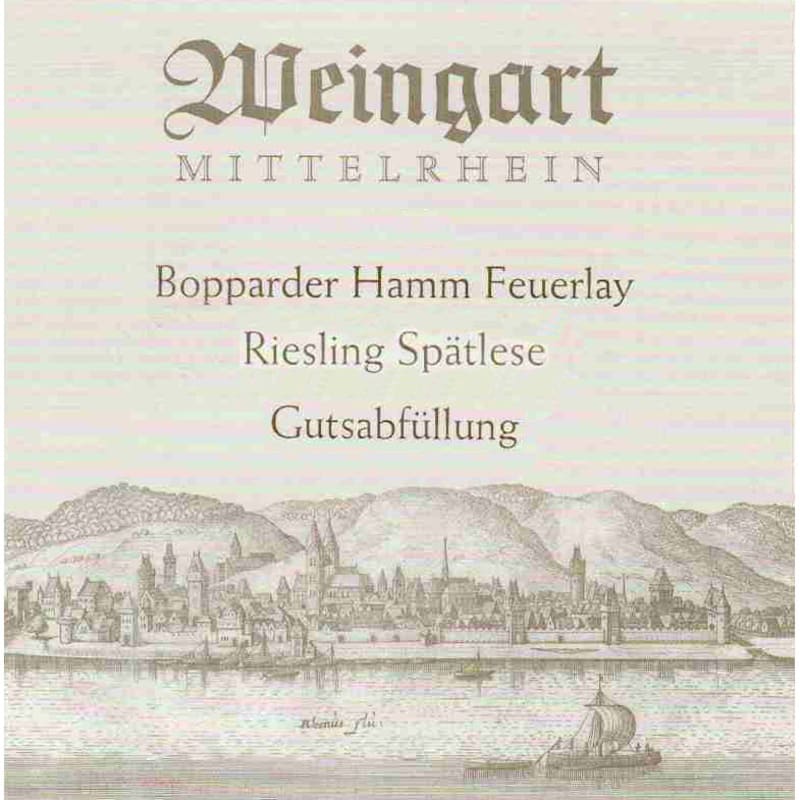 Weingut Mittelrhein Bopparder Hamm Feurerlay Riesling Spatlese Gutsabfullung 2001 Front Label