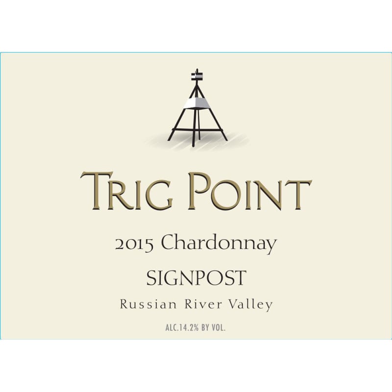 Trig Point Signpost Chardonnay 2015 Front Label