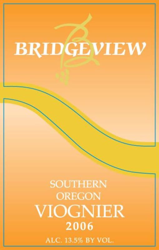 Bridgeview Viognier 2006 Front Label