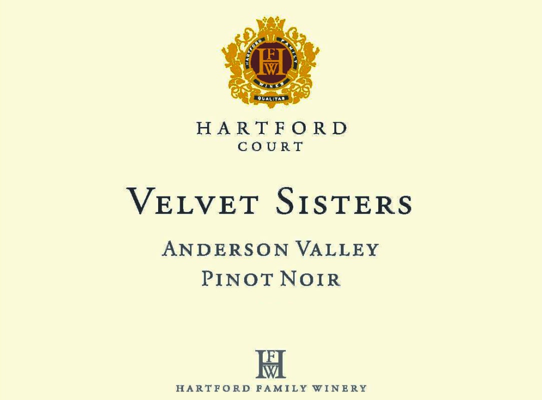 Hartford Velvet Sisters Vineyard Pinot Noir 2014 Front Label