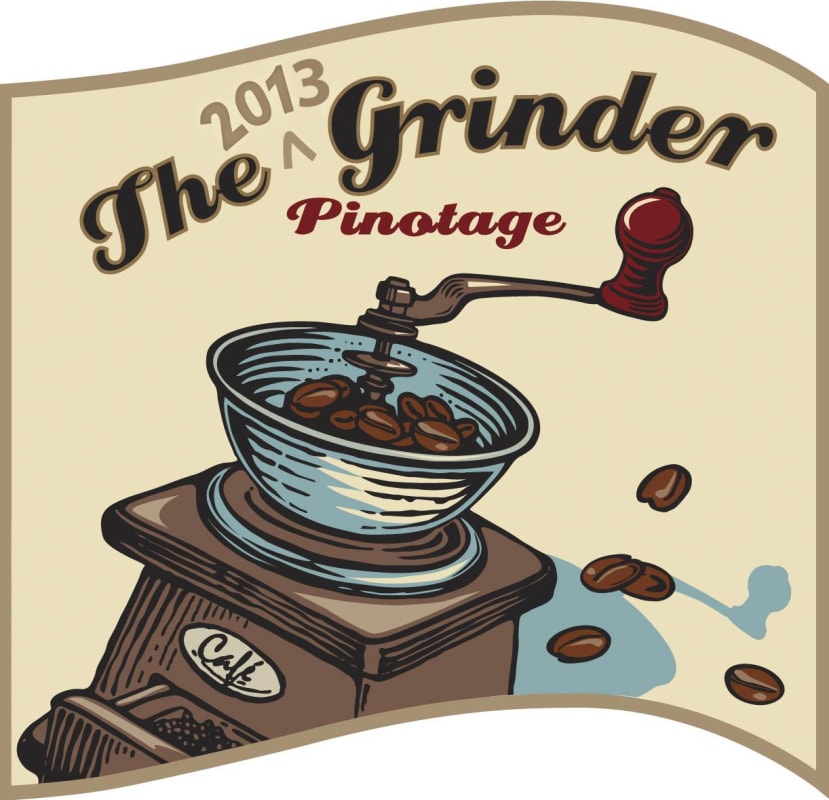 The Grape Grinder The Grinder Pinotage 2013 Front Label