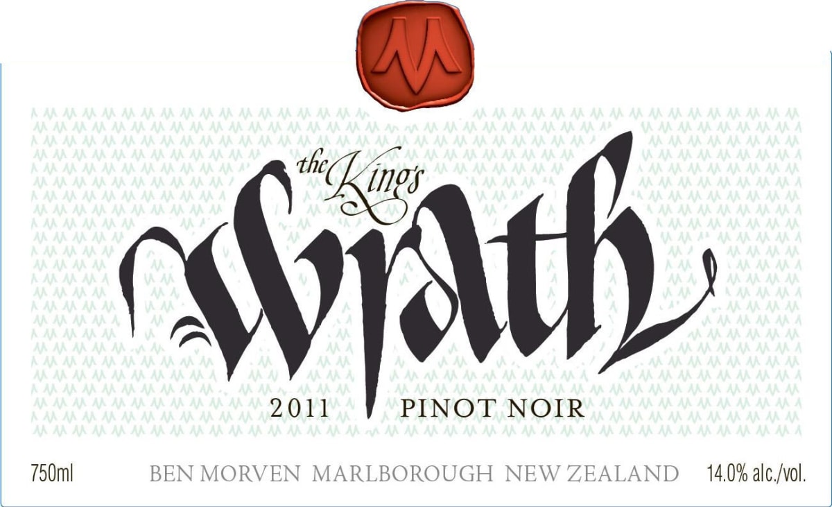 The Kings Series Wrath Pinot Noir 2011 Front Label
