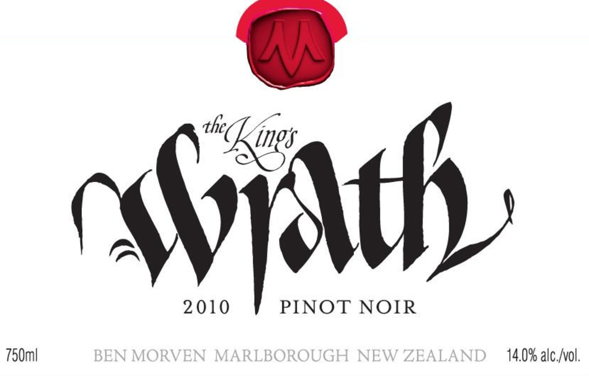 The Kings Series Wrath Pinot Noir 2010 Front Label