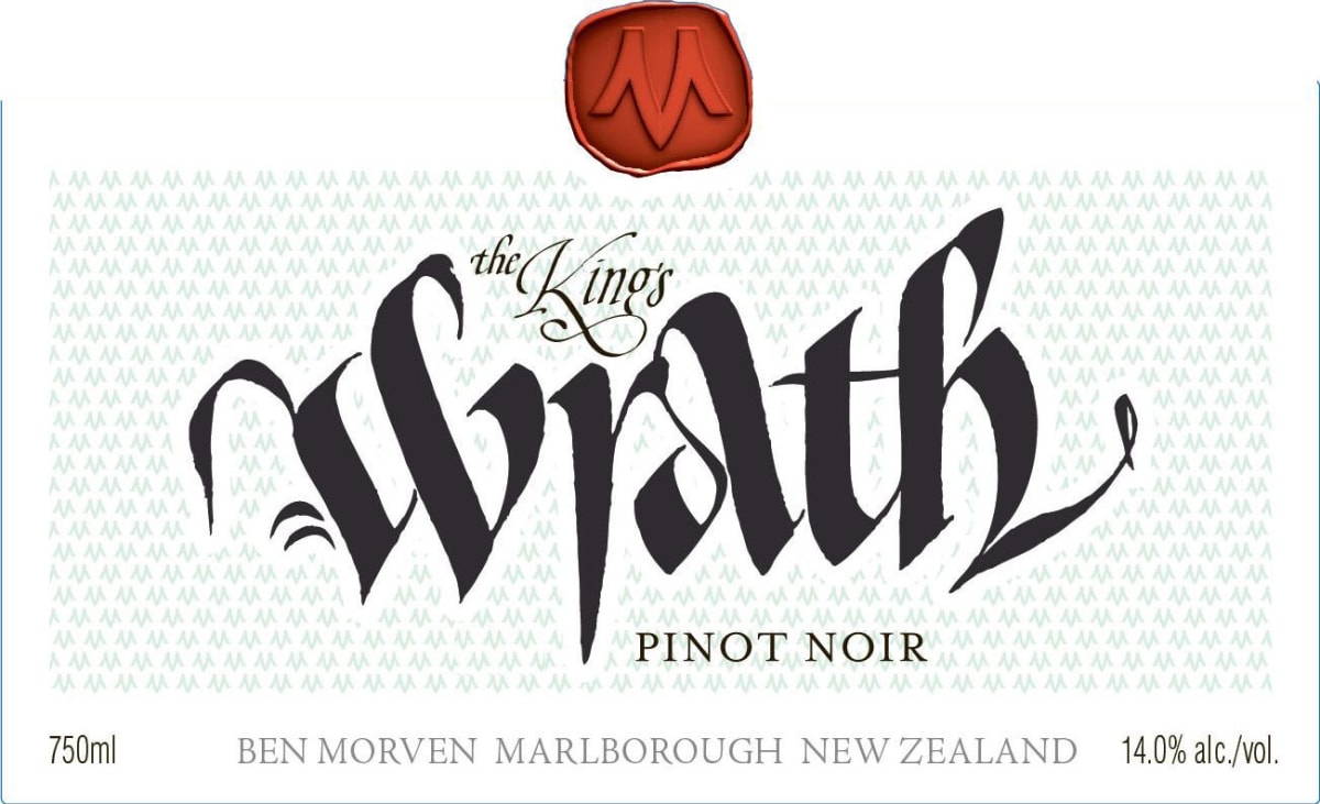 The Kings Series Wrath Pinot Noir 2015 Front Label