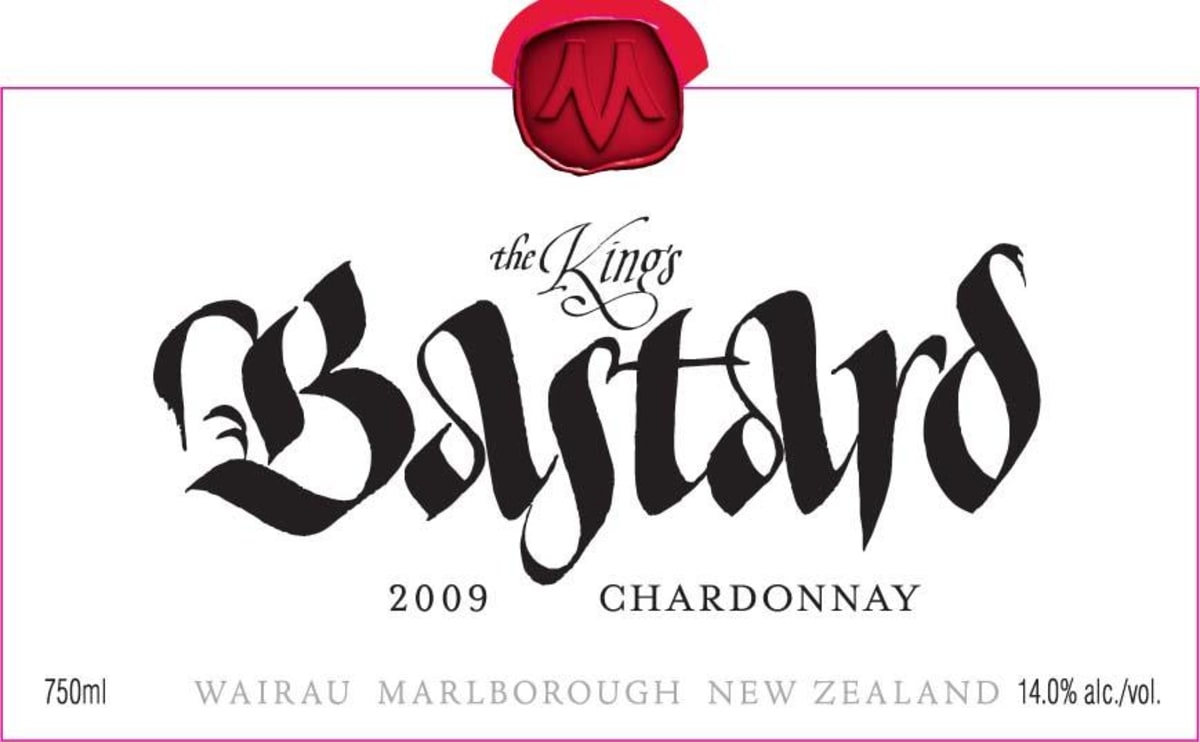 The Kings Series Bastard Chardonnay 2009 Front Label