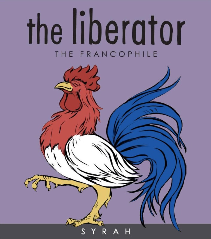 The Liberator The Francophile Syrah 2012 Front Label