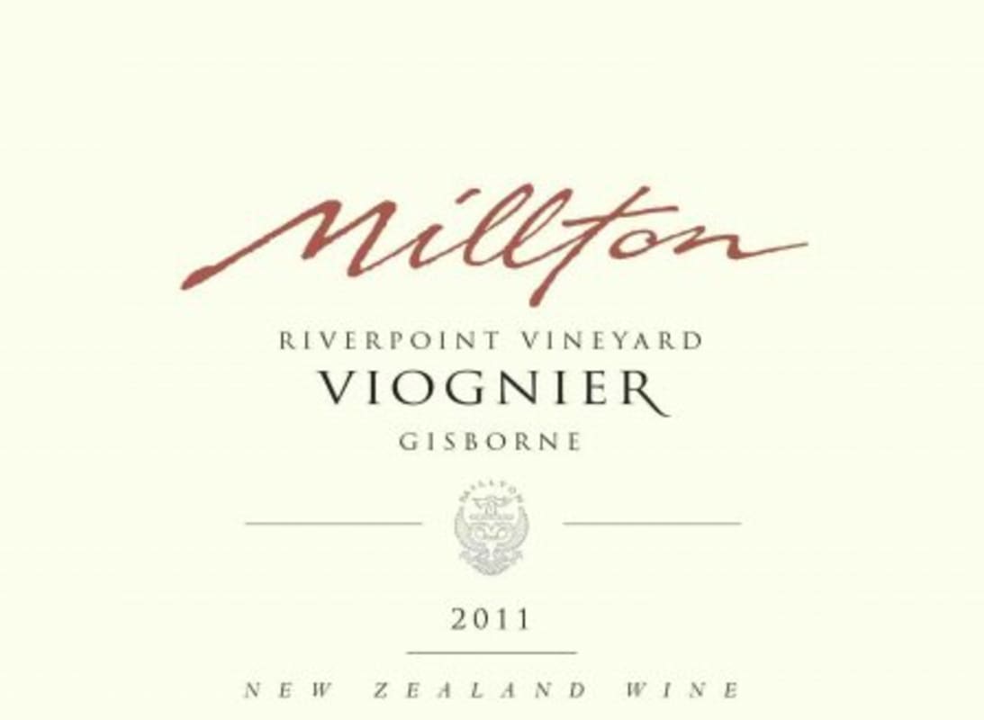 The Millton Vineyards Riverpoint Viognier 2011 Front Label