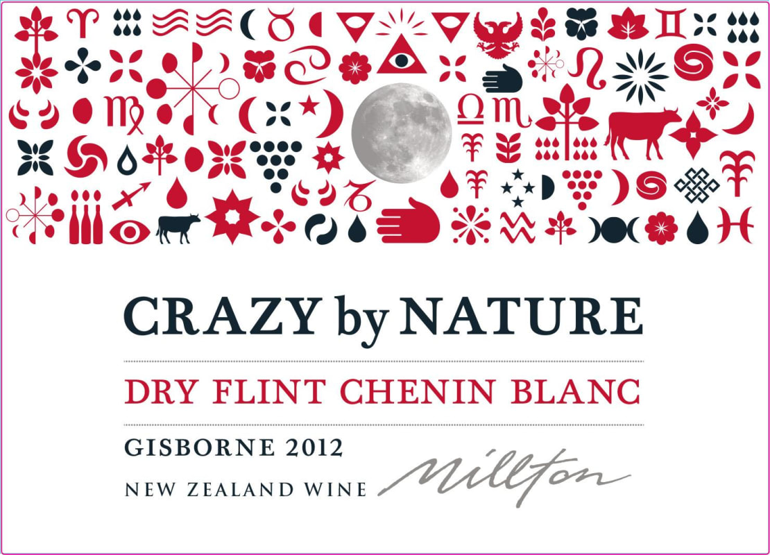 The Millton Vineyards Crazy by Nature Dry Flint Chenin Blanc 2012 Front Label