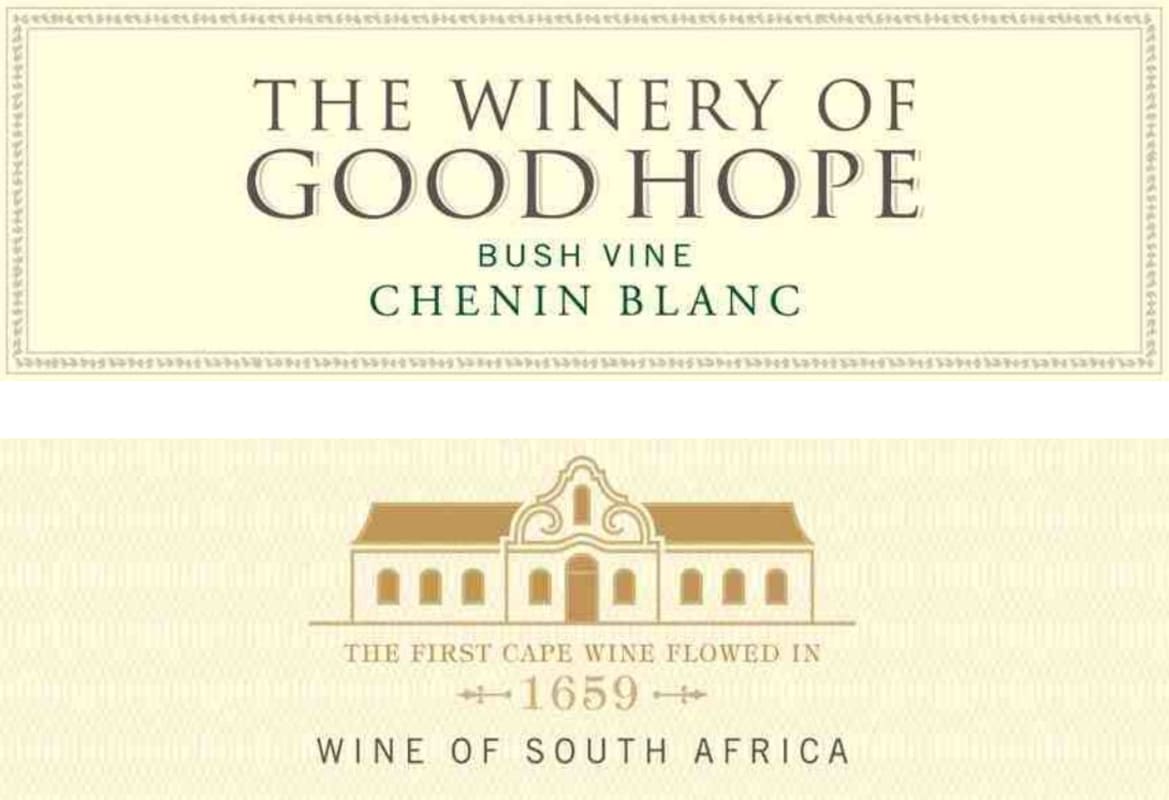 The Winery of Good Hope Bush Vine Chenin Blanc 2012 Front Label