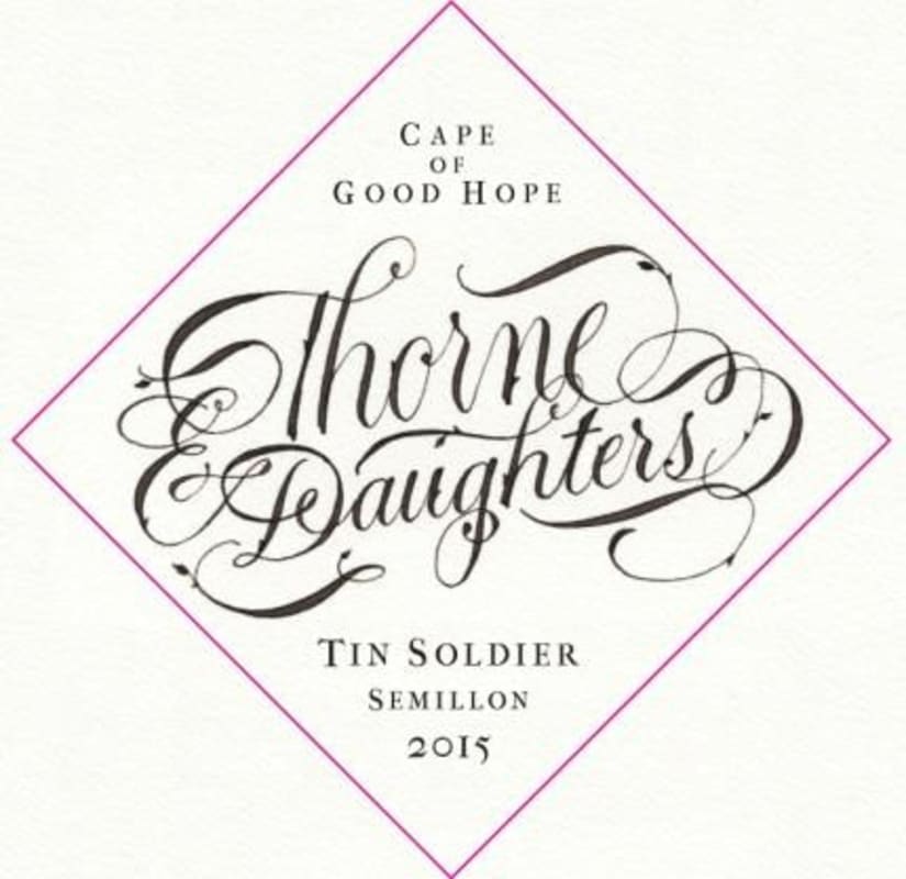 Thorne & Daughters Tin Soldier Semillon 2015 Front Label